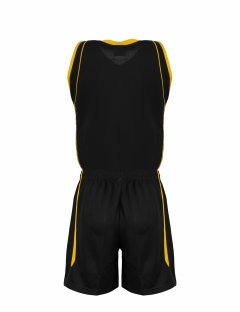 4er Satz PEAK Damen Trikotsets schwarz/gelb
