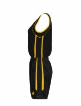 4er Satz PEAK Damen Trikotsets schwarz/gelb